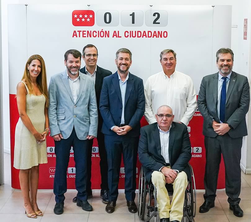 Miguel Ángel García Martín en 012 Información y Atención al Ciudadano de la Comunidad de Madrid gestionado por el contact center de ILUNION junto con Evolutio
