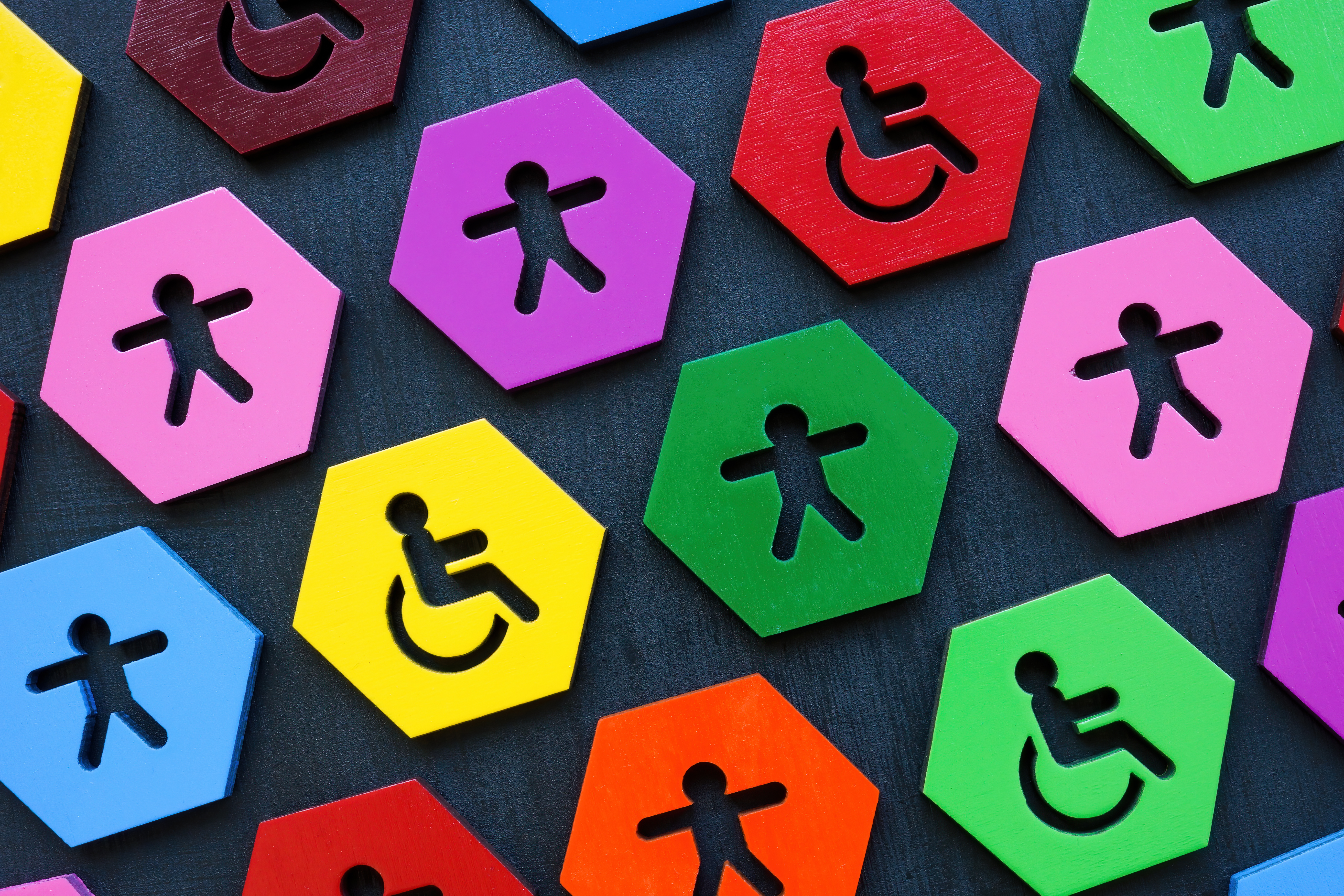 Iconos de personas con discapacidad