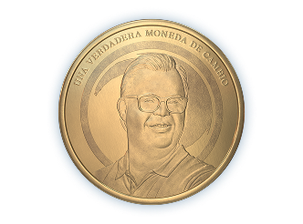 Moneda con el perfil de Alvaro