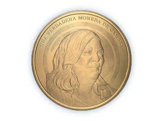 Moneda con el perfil de Sonia