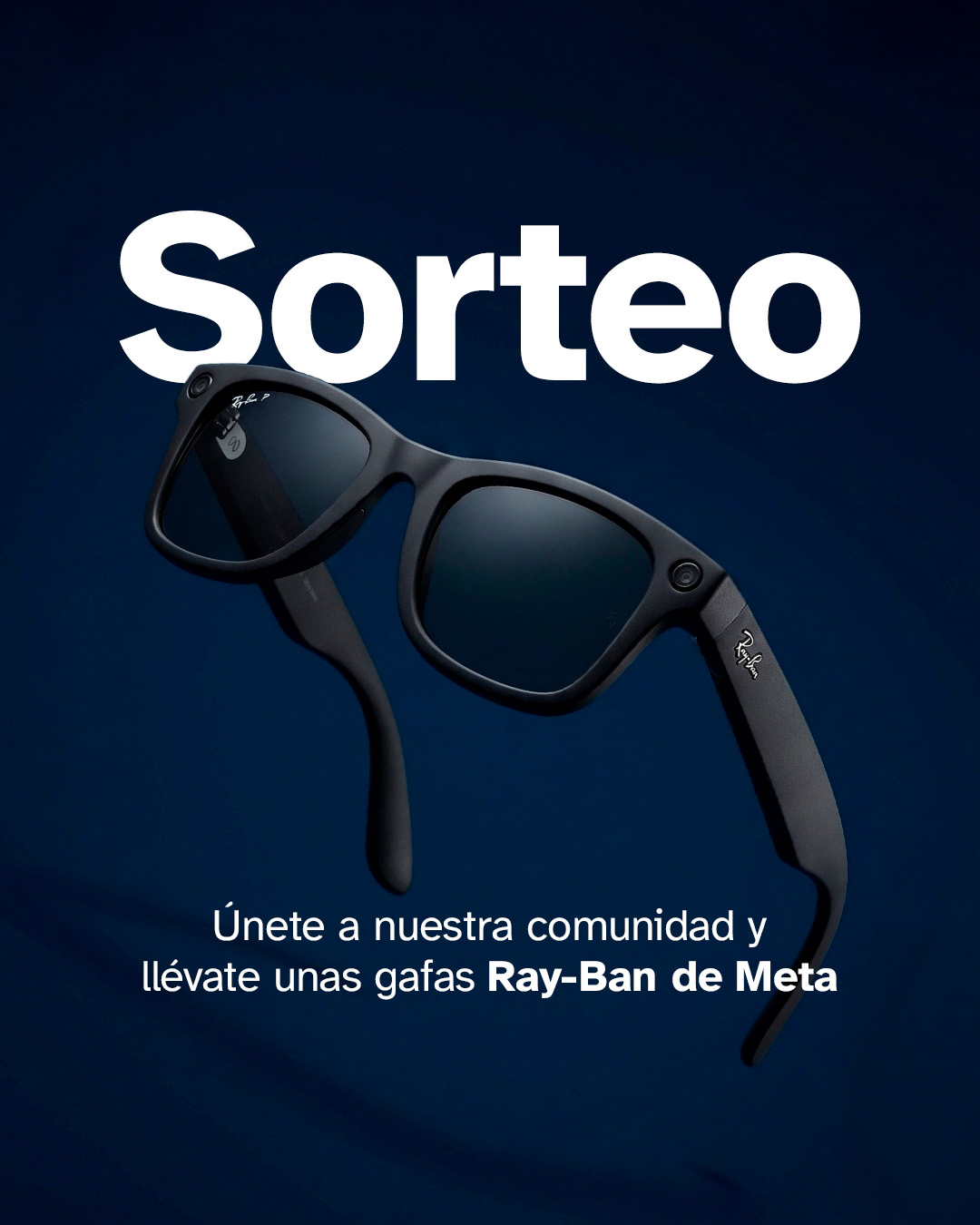 Cartel sorteo gafas Meta