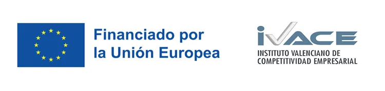 Logo Financiado por la Unión Europea e Instituto Valenciano de Competitividad Empresarial