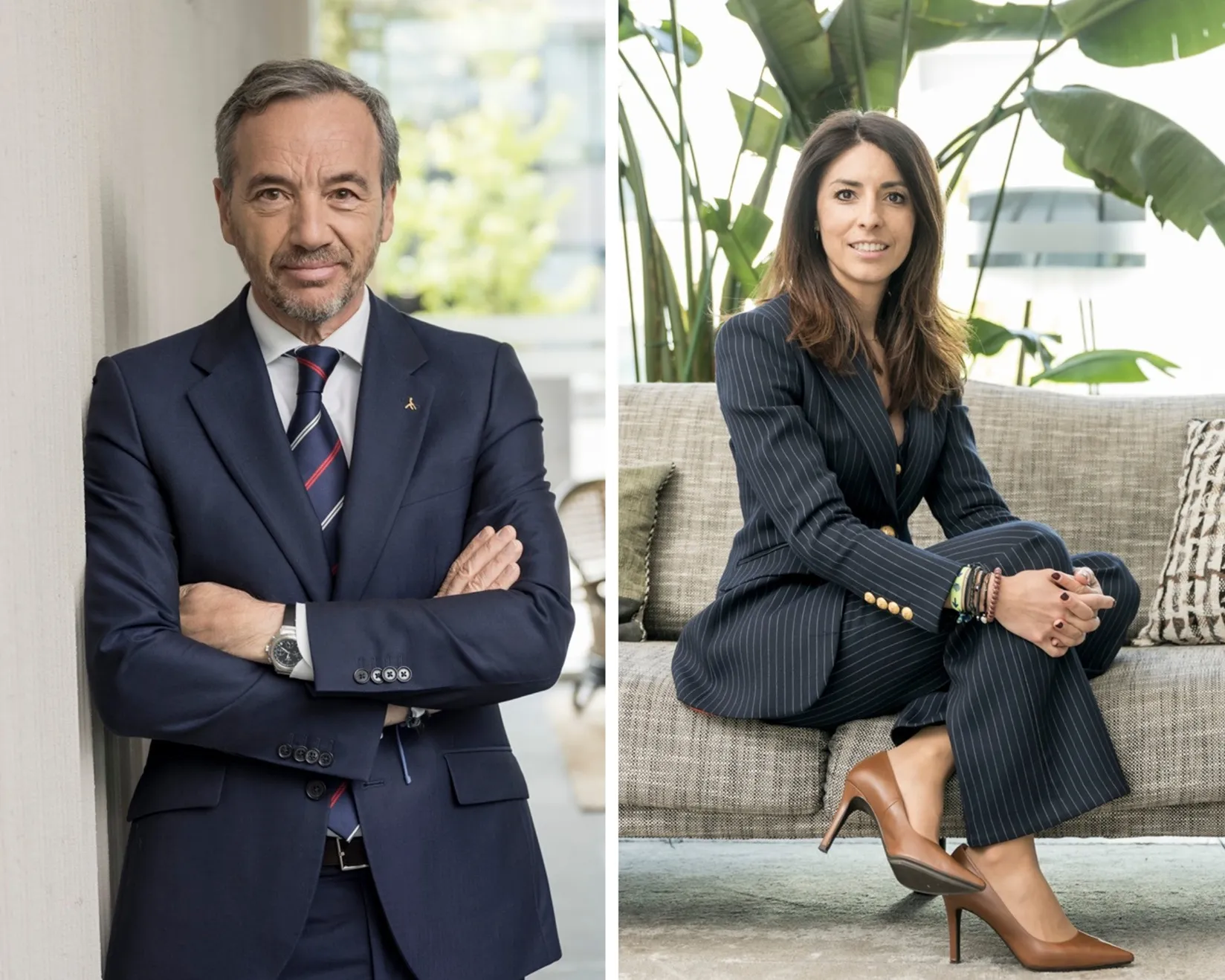 De izquierda a derecha dos fotografías, una de José Ángel Preciados y otra de Beatriz De Miguel