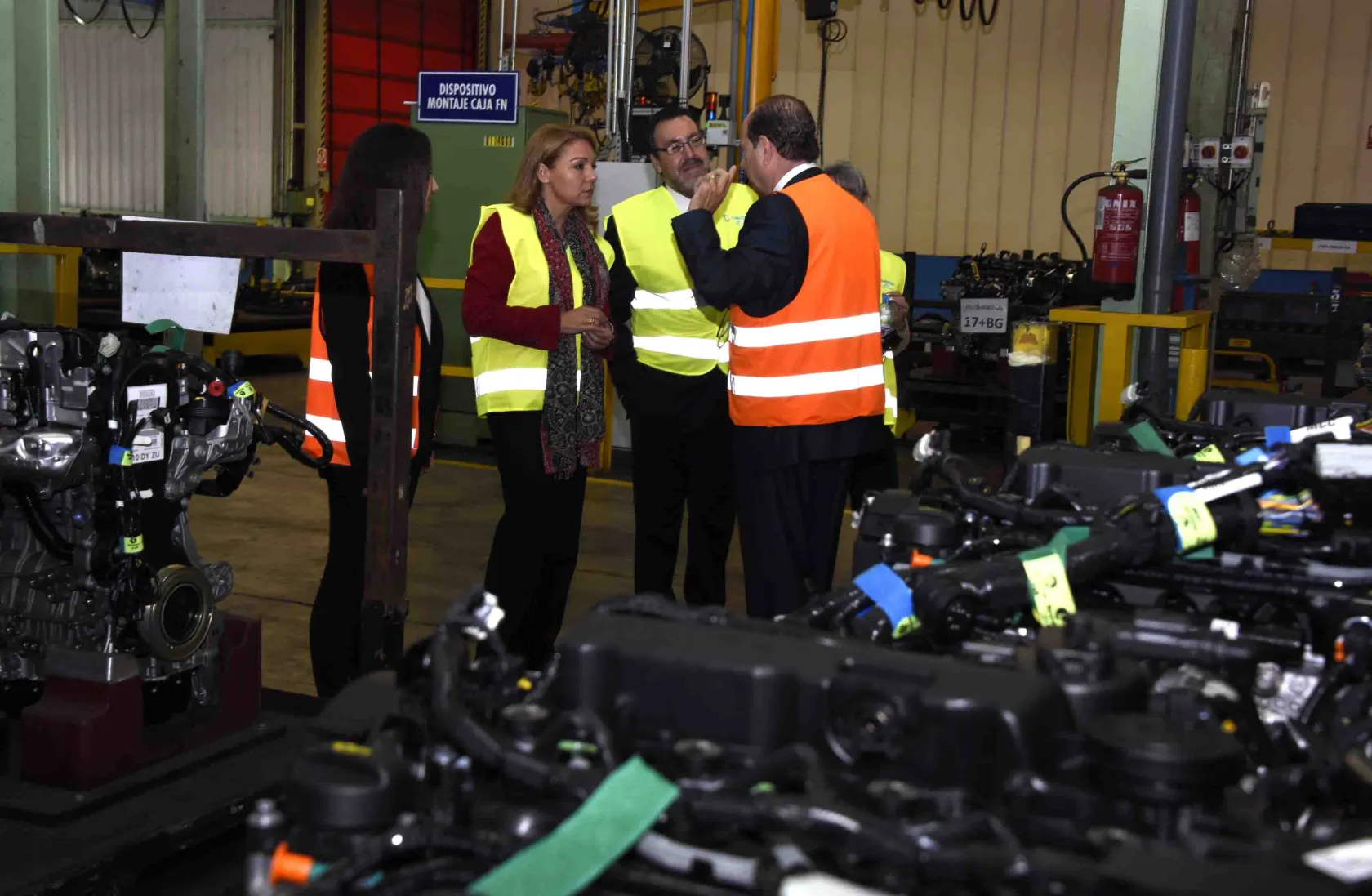 Susana Camarero durante la visita