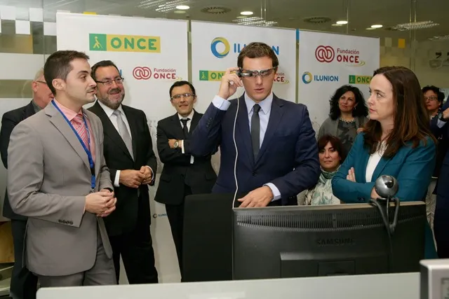 Albert Rivera en ILUNION Tecnología y Accesibilidad