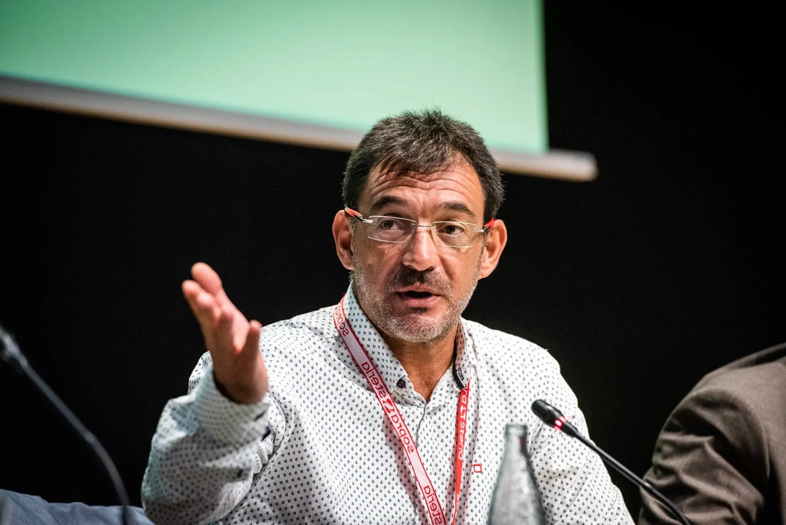 Andrés Ursueguía durante su intervención en la mesa “La movilidad de las personas”, 