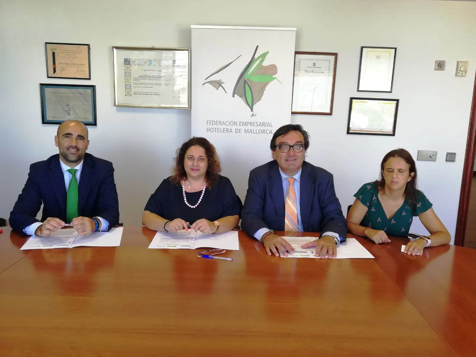 De izquierda a derecha: Da Pena, Aguiló, Vilaseca, Soler