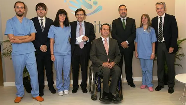 Foto de familia tras la visita