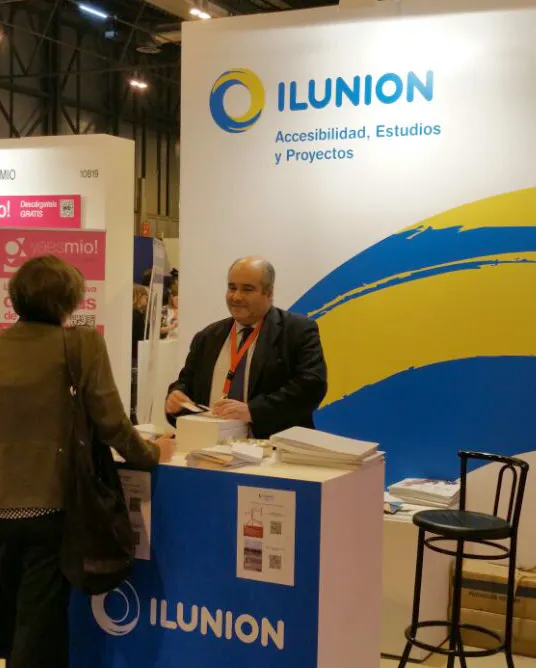 Stand de ILUNION Accesibilidad, Estudios y Proyectos en Fitur