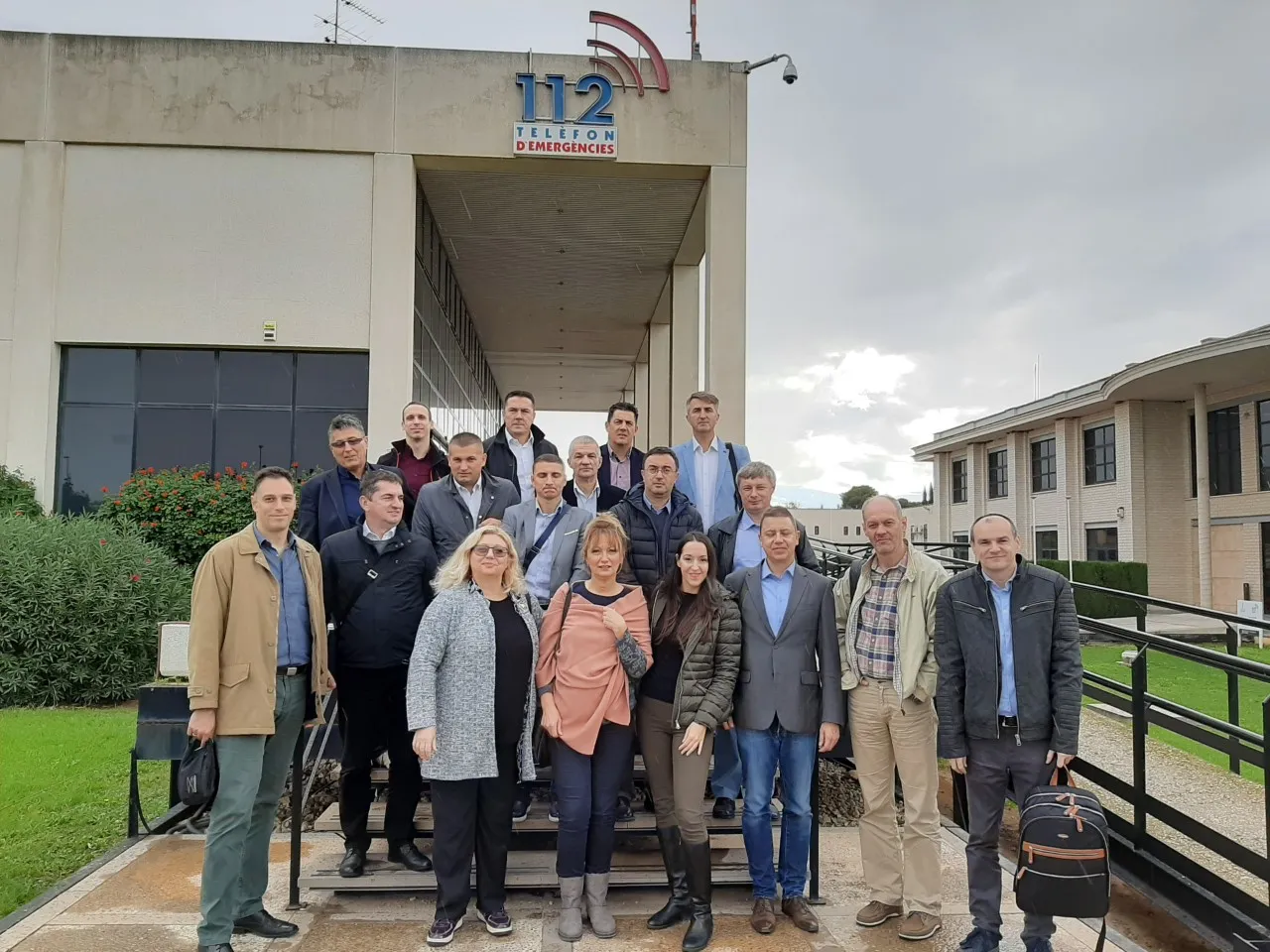 Foto de familia de la visita 