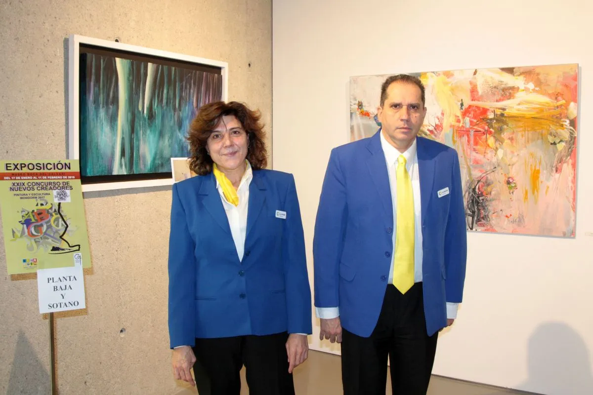 Foto de José Luis y Ana, los guías que reciben al público en el Museo Boca del Calvari