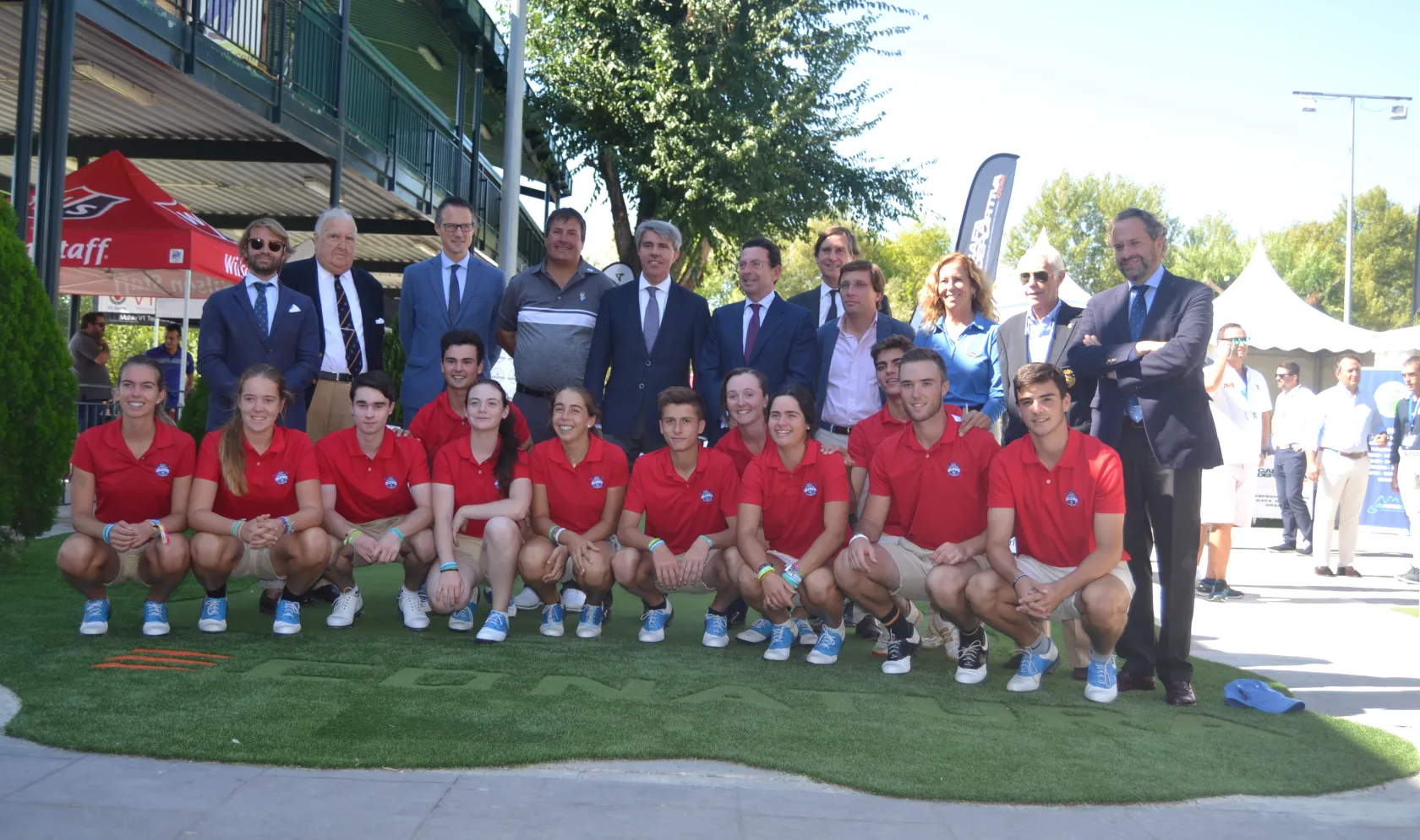 El presidente de la Comunidad de Madrid inaugura la Mutuactiva MadridGolf 2018 en el Club Deportivo Somontes 