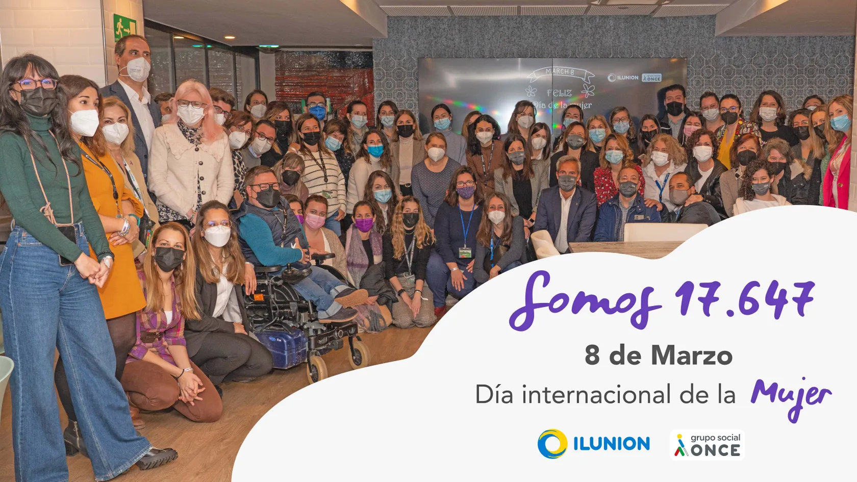 Fotografía de familia de trabajadoras de Torre ILUNION
