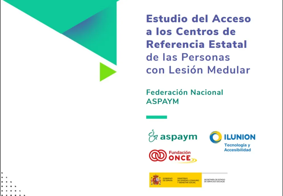 Portada del estudio elaborado por ILUNION Tecnología y Accesibilidad para ASPAYM