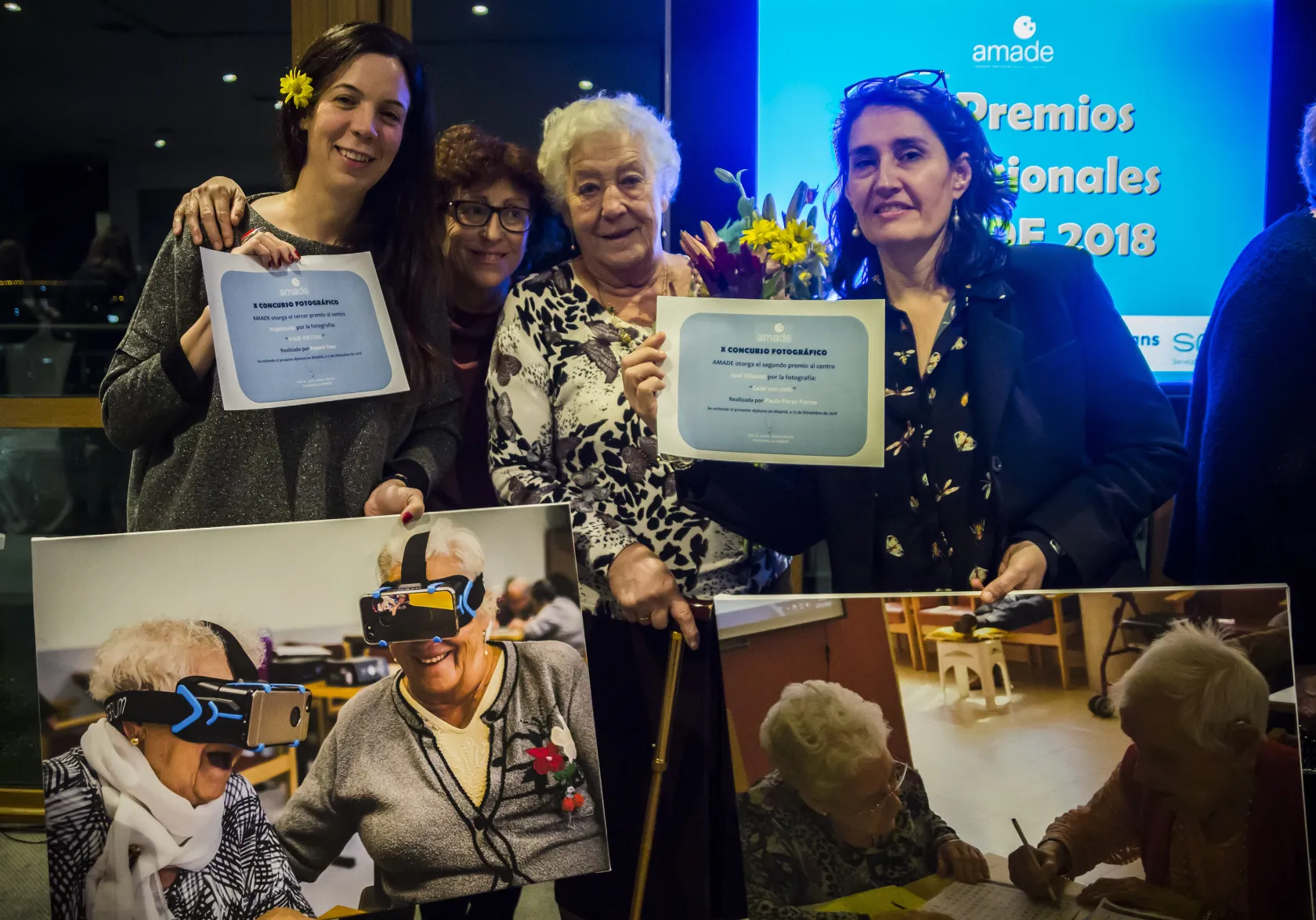 Los centros de día municipales José Villarreal y Arganzuela, premiados en el X Concurso Fotográfico de AMADE 