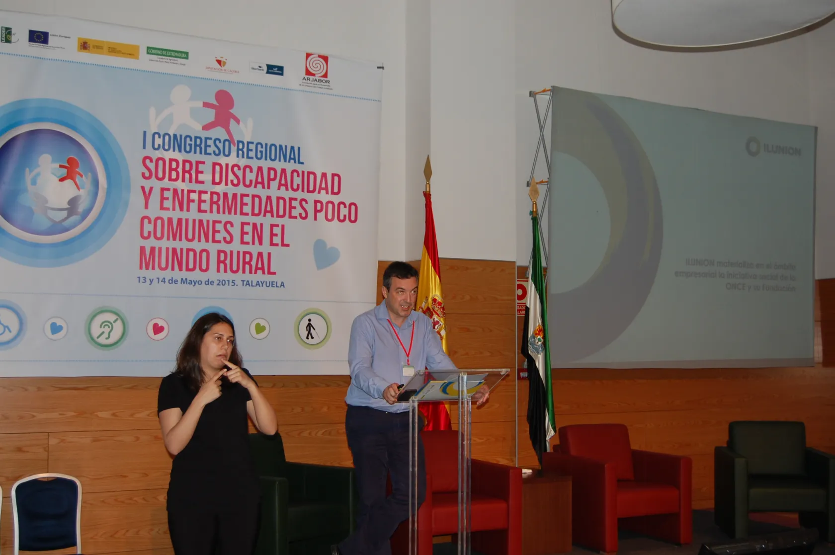 Unai Vinós durante su intervención