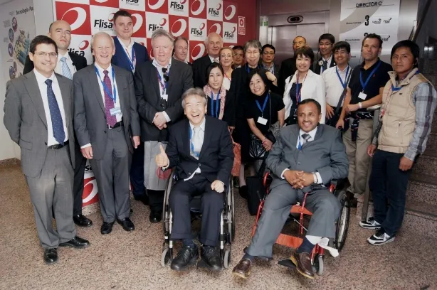 Representantes de Workability Interntional visitan las instalaciones de Ilunion lavandería